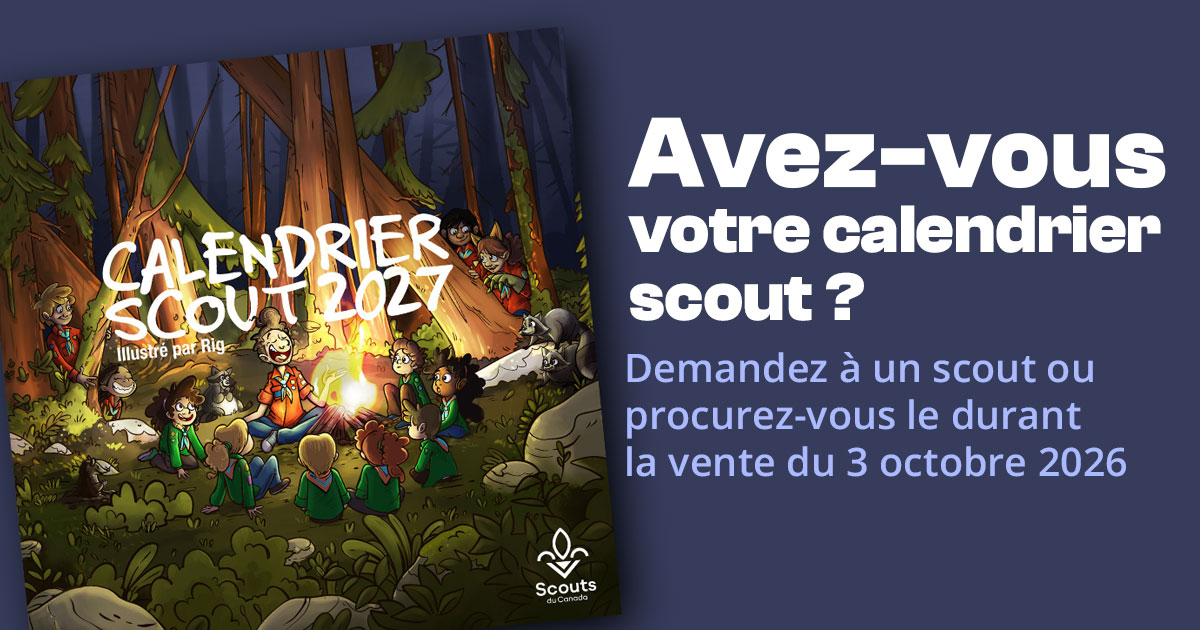 Avez-vous votre calendrier scout 2027 ?